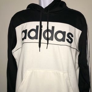 Adidas black and white hoodie